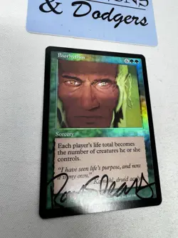 Biorhythm - Onslaught FOIL - Magic the Gathering MTG - Signed - Image 2