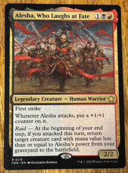 MTG Foundations, Alesha, Who Laughs at Fate - Image 1