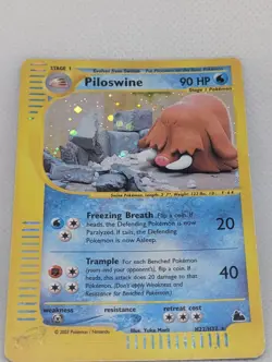 Piloswine H22/H32 Skyridge Holo Ultra Rare Pokemon TCG Nintendo e-reader LP - Image 3