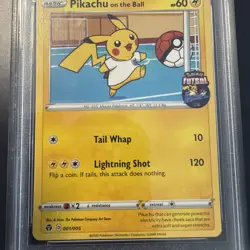 Pikachu On The Ball 001 Futsal Pokemon PSA 10 - Image 3