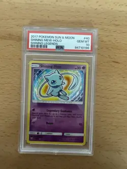 2017 Pokemon Sun & Moon Shining Legends #40 Shining Mew Holo PSA 10 Gem Mint - Image 1