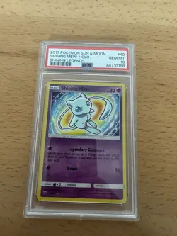 2017 Pokemon Sun & Moon Shining Legends #40 Shining Mew Holo PSA 10 Gem Mint - Image 2