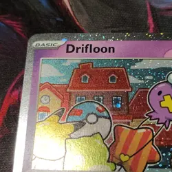 Drifloon 005 & Drifblim 006 BLACK STAR PROMO COSMOS HOLO MEGA EVOLUTION Pokemon - Image 2