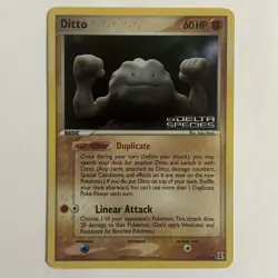 Pokemon TCG Ditto (Geodude) 62/113 Ex Delta Species Stamped Reverse Holo VLP! - Image 1