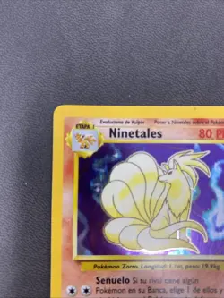 Pokemon TCG SPANISH Base Set Rare Holo: Ninetales 12/102 MP WOTC - Image 2