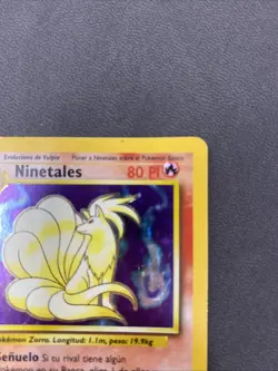 Pokemon TCG SPANISH Base Set Rare Holo: Ninetales 12/102 MP WOTC - Image 3