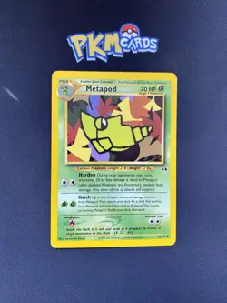 Pokemon TCG Metapod Neo Discovery 42/75 Regular MP. - Image 1