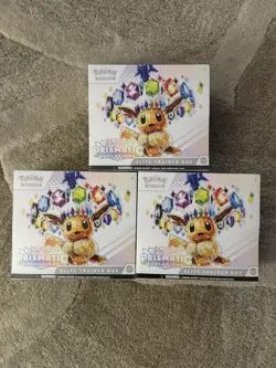 3x Prismatic Evolutions Elite Trainer Box ETB - Sealed Pokemon TCG Brand New - Image 1