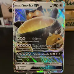 Pokemon TCG Snorlax GX SM05 Sun Moon Black Star Promo - Image 1