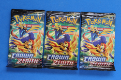 POKEMON CROWN ZENITH BOOSTER PACKS--3 SEALED PACKS - Image 1