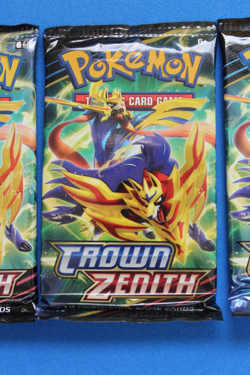 POKEMON CROWN ZENITH BOOSTER PACKS--3 SEALED PACKS - Image 3