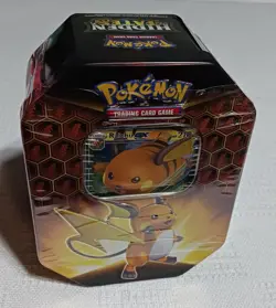 Pokemon TCG Hidden Fates Raichu GX Tin - Factory Sealed - English - Image 1