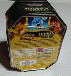 Pokemon TCG Hidden Fates Raichu GX Tin - Factory Sealed - English - Image 3