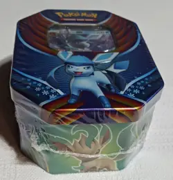 One Sealed Pokemon TCG 2018 - Glaceon GX Evolution Celebration Collector's Tin - Image 2
