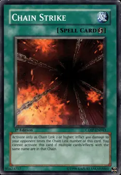 Chain Strike 1st Edition Common CDIP-EN043 Yu-Gi-Oh! - Image 1