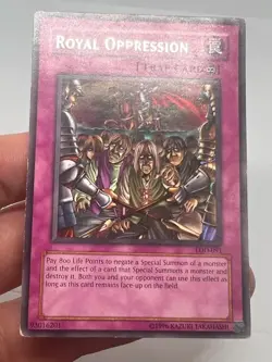 Yu-Gi-Oh! Royal Oppression Rare LOD-091 Legacy of Darkness Unlimited MP - Image 3