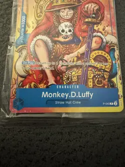 Monkey.D.Luffy - P-043 - SEALED Promo - Non-Foil - One Piece - English - Image 4