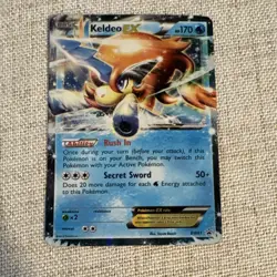 Pokemon Keldeo-EX BW61 Black Star Promos Holo EX Promo Card English - Image 1