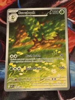 Pokemon White Flare Sawbuck Illustration Rare Card 092/086 Holo TCG - Image 1