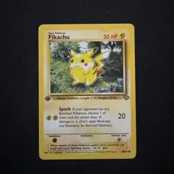 Pikachu 60/64 Jungle Set Vintage 1st edition 1999 Pokemon Card MP - Image 1