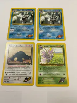 Rare Lot Gym Heroes Pokemon Cards Rocket's Snorlax Misty's Poliwrath - Image 1