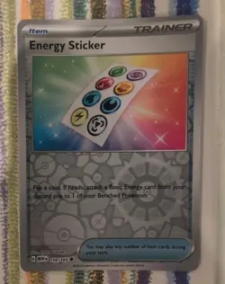 Energy Sticker 159/165 Reverse Holo Pokemon 151 Card - Image 1
