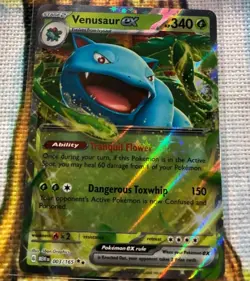 holo EX 4 Card Lot Venusaur ex 003/165 Hoopa ex 098/182 Pokemon TCG EN - Image 1