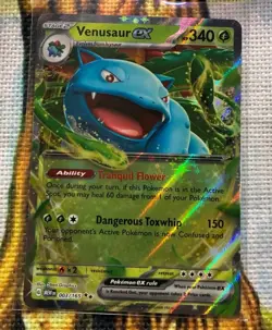 holo EX 4 Card Lot Venusaur ex 003/165 Hoopa ex 098/182 Pokemon TCG EN - Image 2