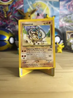 Pokemon Card - Hitmontop #37 WoTC Black Star Promo NM/LP - Image 1