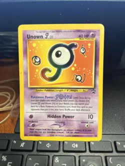 Pokemon Black Star Promo Card #38 Unknown J Rare WOTC MP - Image 1