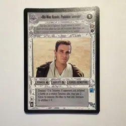 Star Wars CCG Obi-Wan Kenobi Padawan Learner Force-Sensitive Regular Card - Image 1
