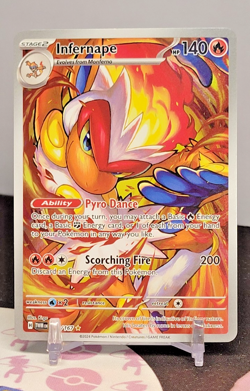 Pokemon TCG Infernape Card Twilight Masquerade Illustration Rare 173/167 - Image 1
