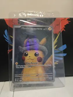 Pokemon x Van Gogh: Pikachu with Grey Felt Hat SVP 085 Promo Card - Sealed - Image 1