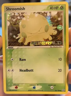 Pokemon TCG Shroomish EX Emerald Holo Card 63/106 Stamped - Image 1