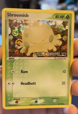 Pokemon TCG Shroomish EX Emerald Holo Card 63/106 Stamped - Image 2