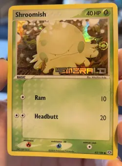 Pokemon TCG Shroomish EX Emerald Holo Card 63/106 Stamped - Image 3