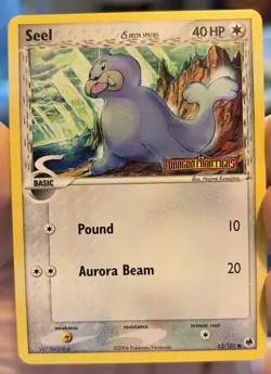 Pokemon TCG Seel EX Dragon Frontiers Stamped Holo Card 62/101 Common - Image 1