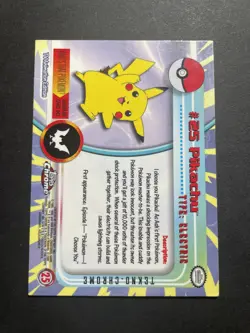 Pikachu Holo Foil Topps Spectra Tekno Rare Pokemon Card Pokemon Vintage - Image 3