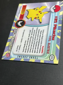 Pikachu Holo Foil Topps Spectra Tekno Rare Pokemon Card Pokemon Vintage - Image 4