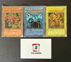 Slifer, Obelisk, Ra - Ultra Rare GBI God Card Set 001 002 003 - YuGiOh - Image 1