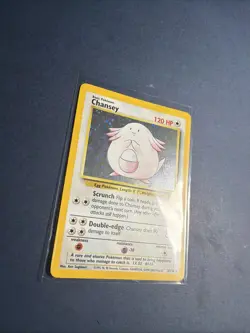 Pokemon TCG Chansey Base Set 2 Holo Unlimited Rare Card 3/130 NM/LP Swirl 💫 - Image 4