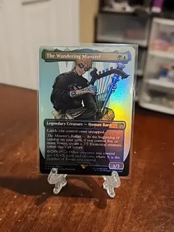 MTG The Wandering Minstrel - Foil - Borderless, Final Fantasy - Image 1
