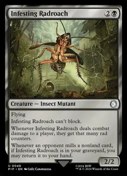 Near Mint x 1 Infesting Radroach - Foil Fallout - Image 1