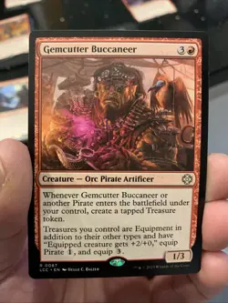 Gemcutter Buccaneer R Commander: The Lost Caverns of Ixalan 87 NM MTG Magic - Image 1