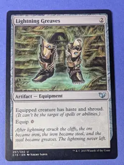 MTG Magic: Commander 2015: Lightning Greaves #257/342 Uncommon - NM - Image 1