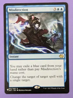 MTG Magic The Gathering: The List: Misdirection - DDT Reprint #015/063 Rare NM - Image 1