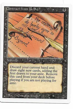 MTG Contract from Below X1 Revised edition rare - Image 1