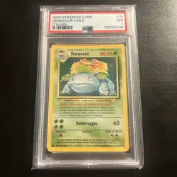 2000 Pokemon Vintage Venusaur Base Set Italian PSA 7 - Image 1
