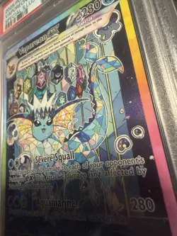2025 POKEMON PRE EN-PRISMATIC EVOLUTIONS #149 VAPOREON EX PSA 10 SIR - Image 2