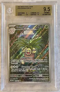 Exeggutor 135/132 Me01: Mega Evolution Holo BGS 9.5 Graded Pokemon - Image 1